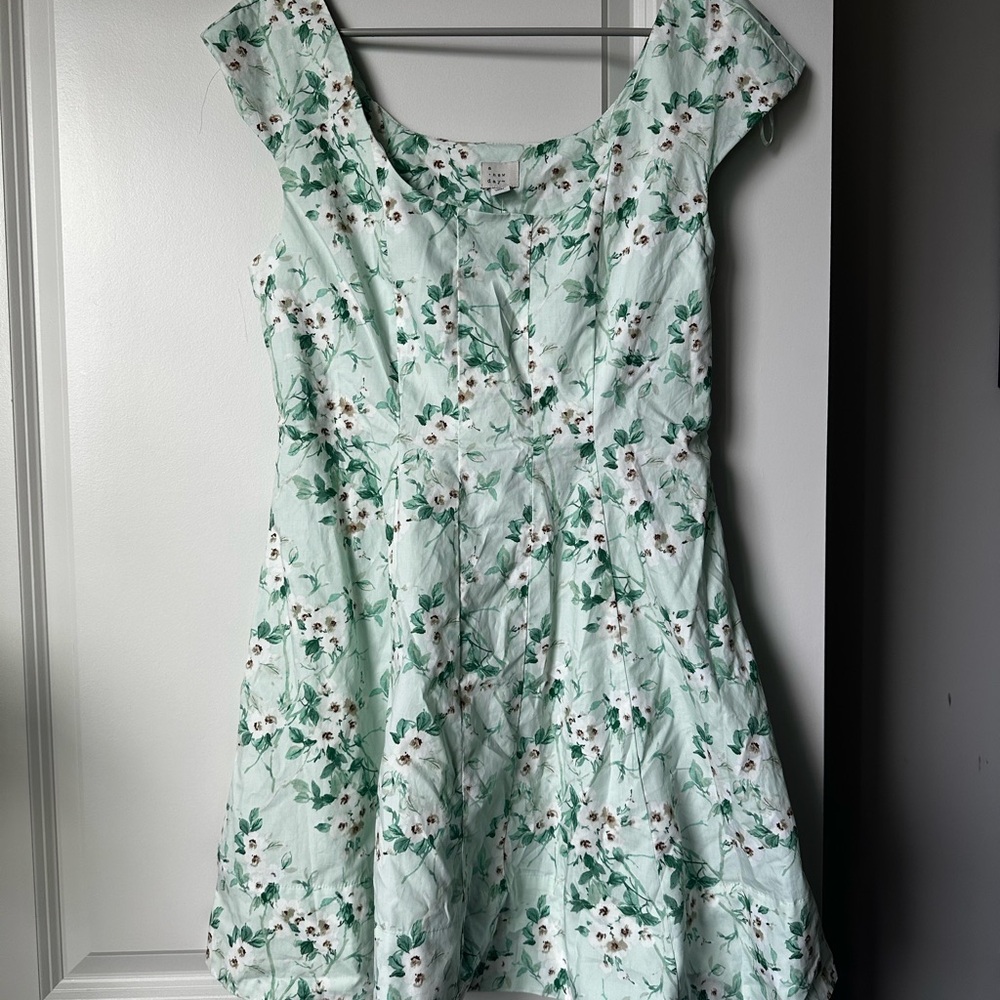 A New Day Mint Green Floral Dress